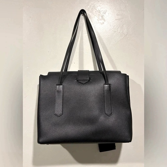 BRAND NEW WITH TAGS STEVE MADDEN MATTE BLACK BGOOSE TOTE. - Picture 3 of 11